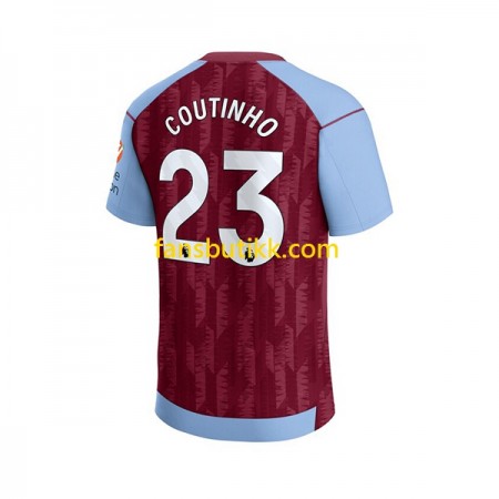 Fotballdrakt Aston Villa Philippe Coutinho 23 Hjemmetrøye 2023-2024 Kortermet